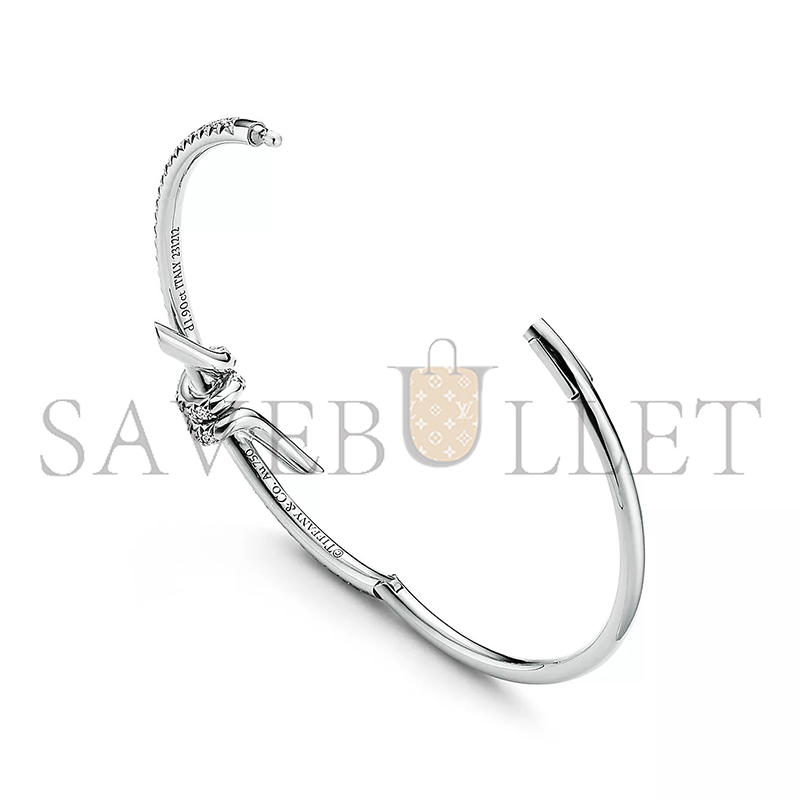 TIFFANY BANGLE IN WHITE GOLD WITH DIAMONDS 74152880